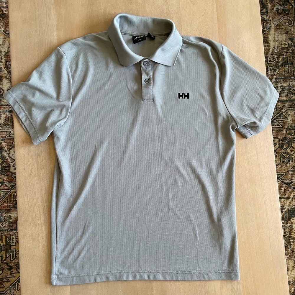 Helly Hansen Light Gray Polo Shirt for Men - Picture 9 of 9